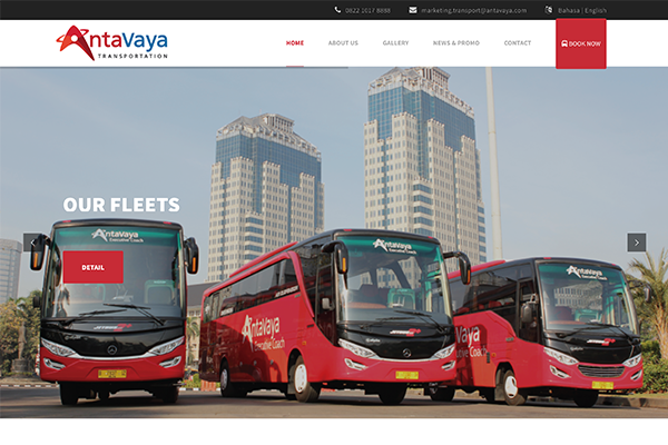 Antavaya Transport Website